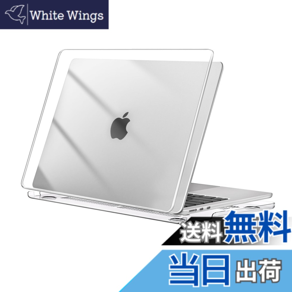 MOSISO 対応機種 MacBook Air ケース 13インチ M4 M3 M2チップ 2026 2025-2022発売 A3240 A3113 A2681、保護 対応機種 MacBook Air 13.6インチ プラスチック ハード ケース カバー(クリア)