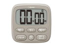 ドリテック(dretec) 抗菌仕様で衛生的なタイマー アラームの長さを2秒/15秒/1分に調整可能 スタンド/磁石/ひも通し穴の3つのパターンで使える キッチ...