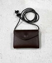 Cramp (Nv) COMPACT WALLET Italian Shrink leather 2way