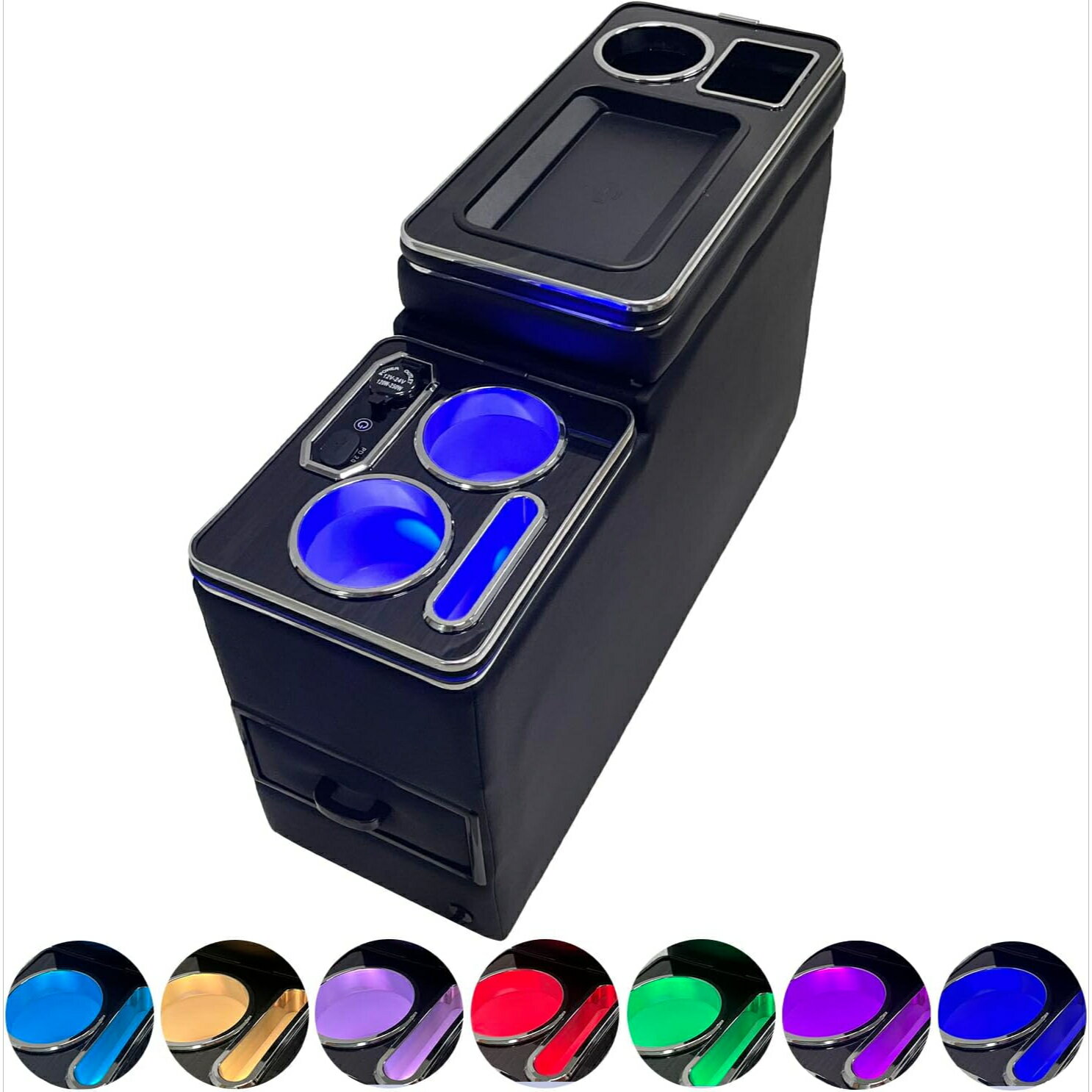 【11/27限定 ポイント10倍】ワイヤレス充電 ヴォクシー コンソールボックス ノア アームレスト エスクァイア 肘掛け NOAH VOXY Esquire 60/70/80系対応 ステップワゴン 対応 ガソリン車専用 Type-C QC3.0 USBポート付き