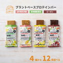 《砂糖 甘味料 香料 着色料 動物性原料 全て 不使用》プラントベースプロテインバー 4種の味から選べる12個 セット【 エナジーバー パワーバー たんぱく質 ...