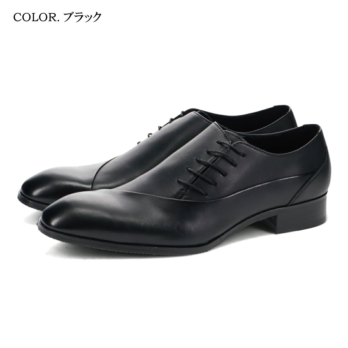 クラストレザー サイドレース ビジネスシューズ 本革 ヴィブラムソール シャドウ vibram 防滑 ジャケパン スーツ ドレス 社会人 パーティー 通勤 仕事用 whoop-de-doo フープディドゥ 22230439【送料無料】 whoop-10001594 フープディドゥ公式楽天市場店 サンプル画像2