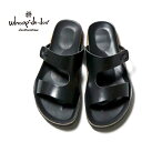 イタリアンレザー フットベッドサンダル 牛革 ブラック ネイビー グリーン カラーバリエーション クラストレザー カジュアル おしゃれ 夏の日 ストリートファッション Tシャツ ハーフパンツ 定番 人気 おすすめ whoop-de-doo フープディドゥ destruction 478011【送料無料】