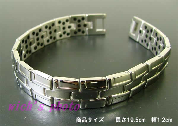 145石ゲルマステンレスブレスレット