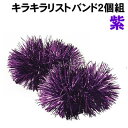【個人宅配送不可】アーテック キラキラリストバンド(2個組)紫(003498)(3)
