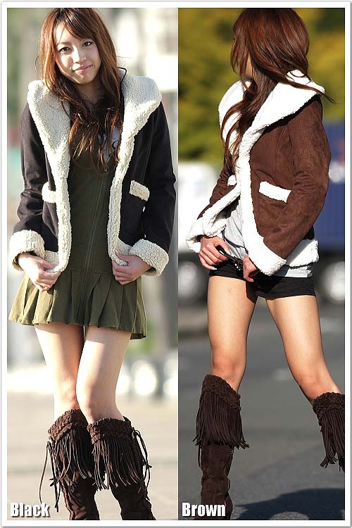 裏ボア＆ファー☆フェイクムートン(ks-82304)