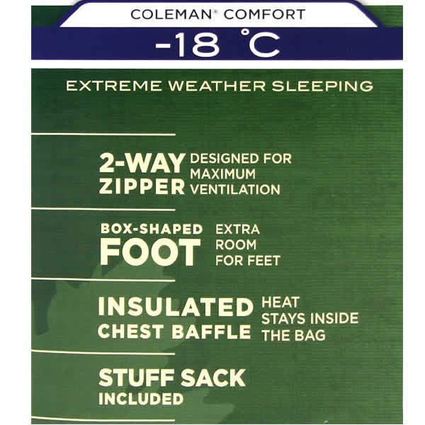 即納出来ますColemanコールマン寝袋(マミー型シュラフ)Model2000012598 極寒仕様 冬キャンプ 車中泊 エクストリームウェザーマミースリーピングバッグ通販格安セール情報 楽天 通販