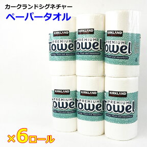 【送料無料】カークランド ペーパータオル 2枚重ね 160カット×6ロール カークランドシグネチャー プレミアムタオル ロールタオル キッチンペーパー KIRKLAND Signature コストコ