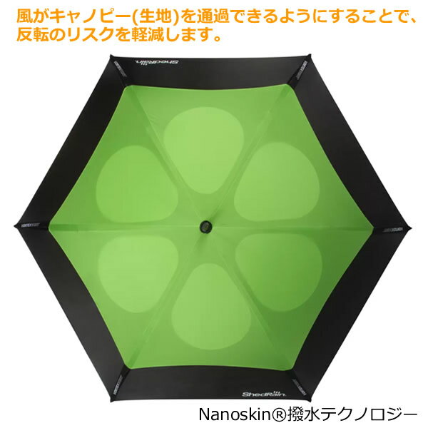 数量限定値下げ【送料無料】シェッドレイン ボルテックス ワンプッシュ ゴルフ傘 ...
