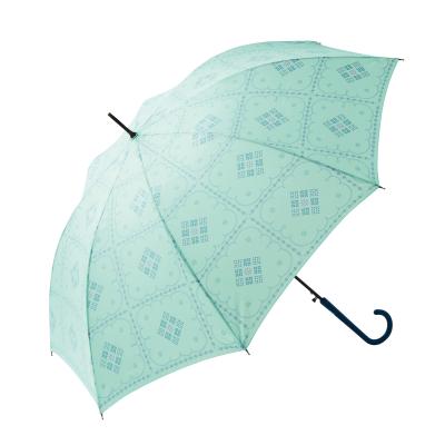 耐風骨ボヘミアンフラワー 晴雨兼用ジャンプ傘 (ミント)(@599円税別 36本単位 メーカー直送品・時間指定不可)