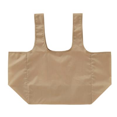 Rakuten - eTONE　ポーチ付きマチ広バッグ（ベージュ）（@220円税別 100個単位 メーカー直送品・時間指定不可）