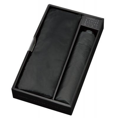 折りたたみ傘 傘カバースタイリッシュギフト 799円税別 48組単位 メーカー直送品 ベーシックな折りたたみ傘と人気の傘カバーのギフトセット 男女問わず使いやすいベーシックな折りたたみ傘です 傘カバーの内側はマイクロファイバー生地なので