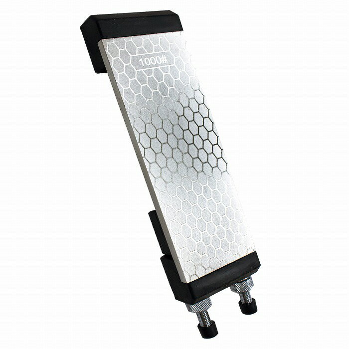 包丁研ぎ 両面砥石 ダイヤモンド シャープナー ゴム台付 400/1000 彫刻刀 ナイフ 刃物 2WAY 荒砥 中砥 砥石 セラミック包丁