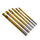 のこぎりドリル 3~8mm 6本セット ドリル 刃 ビット 電動 インパクト ドライバー 木工ドリル 切削工具 木材加工 アルミ加工(4)