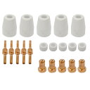 CUT-40 互換 5セット プラズマ カッター トーチ ロング ノズル チップ 先端 消耗品 切断機 鉄板 CUT40 5個 電極 PT-31 PT31