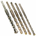5本 セット コンクリート ドリル 刃 全長200mm 刃径 12mm 14mm 16mm 18mm 20mm SDS ドリルビット ボッシュ同等 ハンマー キ...