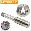 【M20×P2.5】タップダイス セット 目立て ネジ 山 修正 めねじ 再生 ねじ 穴 修復 補強 耐久性向上 雌ネジ 補修 工具 キット