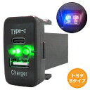 ムーヴ L175/185S H18.10〜H22.12 LED/グリーン USB Type-C タイプC ポート 充電 QC3.0 12V パネル スイッチホールカバー(2)