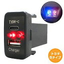 プレオカスタム L275/285F H22.4〜 LED/レッド USB Type-C タイプC ポート 充電 QC3.0 12V パネル スイッチホールカバー(2)