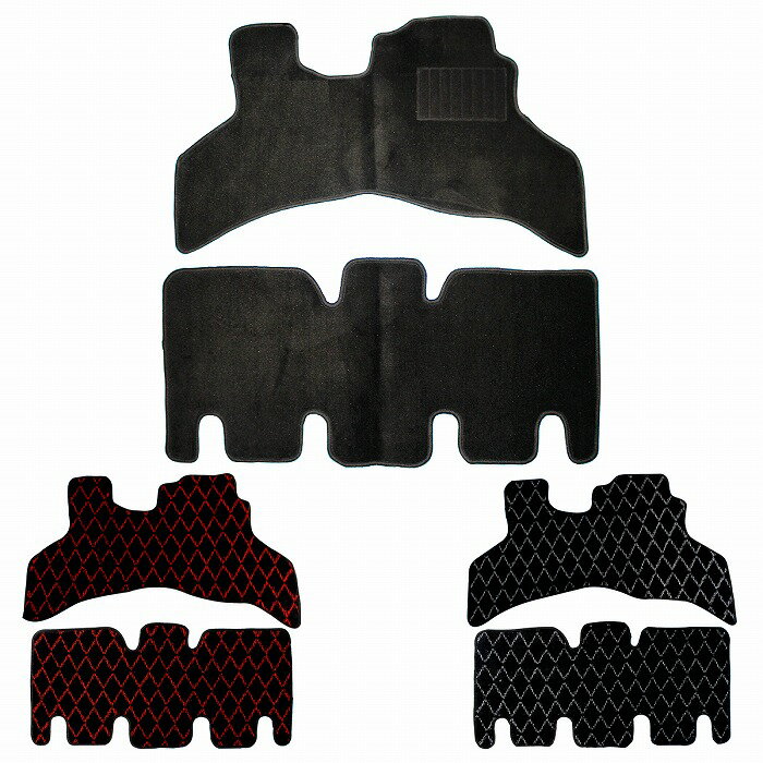 専用設計 アトレー ワゴン S321G S331G S320G S330G H17.5〜 運転席＆後部座席 2PCS 全3色 フロアマット ダイヤカット