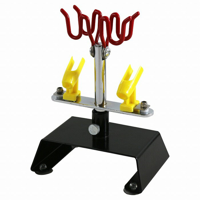 エアブラシスタンド 4本掛け 角度調整 360度回転 エアブラシ ハンガー ホルダー 卓上 フィギュア ネイ..