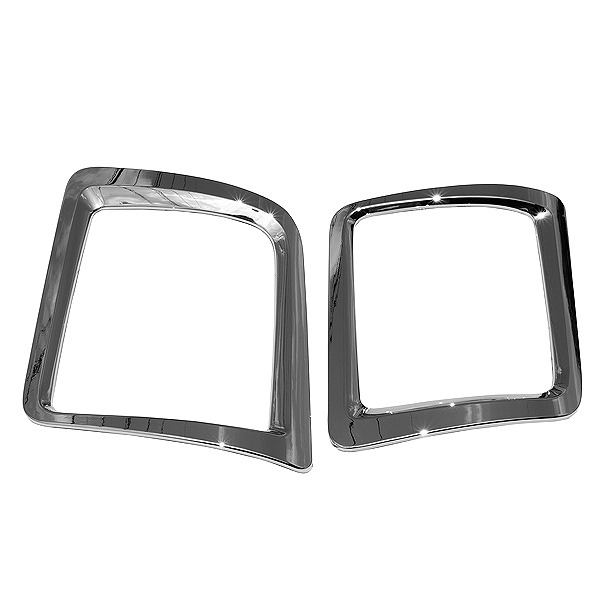 [左右セット]NEW GIGA メッキ ヘッド ライトガーニッシュ いすゞ ギガ 平成22年5月～H27年11月 フレーム カバー ベゼル 07