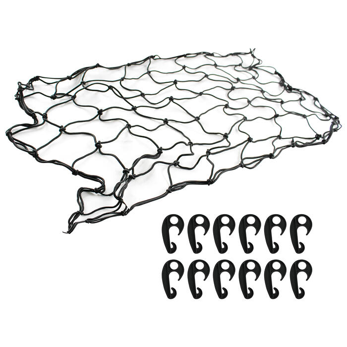 荷崩れ防止 伸縮率150％ カーゴネット 荷台用 100cmX80cm トランク ラゲッジ 網 ネット ラゲッジルーム..