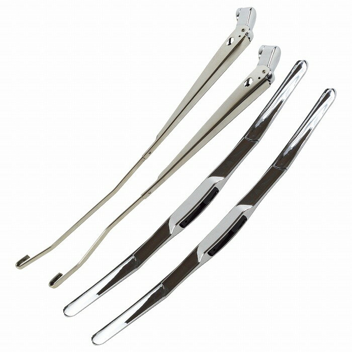 いすゞ 07 エルフ ハイキャブ ワイド 2t メッキ ワイパーアーム ブレード セット イスズ エアロタイプ ..