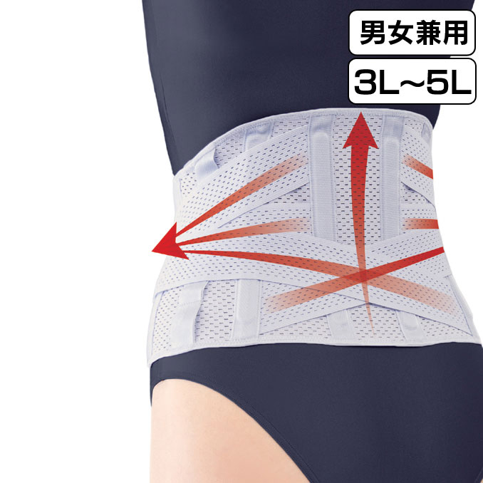 お医者さんのがっちりコルセット 男女兼用 ≪3L-5L≫ 腰痛ベルト 腰サポーター 腰痛 コルセット 日本製 メンズ レディース 腰の痛み対策 腰椎コルセット 腰痛サポーター 腰痛グッズ 男性用 女性用 腰痛対策グッズ 歩行 運転 支える 敬老の日 孫 敬老の日ギフトのサムネイル