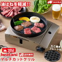 イワタニ カセットコンロ Iwatani イワタニ カセットフー マルチカットグリル CB-MCB-1 日本製 イワタニカセットフー プレート2枚 煙 出ない ...