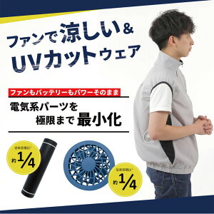 UVカット&ファン搭載 ウェア MEN's涼美服ベスト RYOBI 送風機 充電式送風機 空調 パーソナルファン 送風服 空調ウェアー 送風機服 小型 停電 扇風機 コードレス 充電式 農作業 バッテリー内蔵 丸洗い 洗える 洗濯可能 熱中症対策グッズ 暑さ対策 ひんやりグッズ通販格安セール情報 楽天 通販