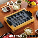 【送料無料＆ポイント10倍】減煙グリルプレート 肉祭り バンブー 焼肉プレート 減煙 ホットプレート 減脂 卓上焼肉プレート 煙減 焼肉グリル APIX アピックス 焼肉 グリルパン フッ素加工 着脱式 高火力 角型 ステーキ 網 グリルプレート 調理 晩酌の流儀 Bamboo AGP-242