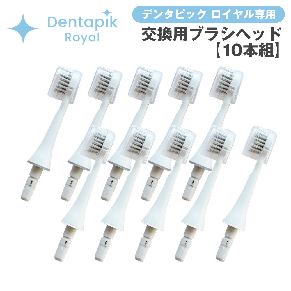 【送料無料】デンタピック ロイヤル 専用 交換用 ブラシヘッド【10本組】デンタピックロイヤル専用 