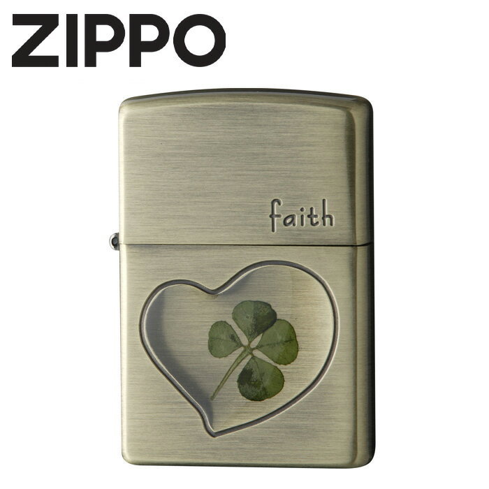 【★500円OFFクーポン対象】ZIPPO ジッポ zippoライター ジッポー ライター クローバー 四つ葉 オイル 本物のクローバー使用 クローバー 幸運 幸せ おしゃれ ライター おもしろ オシャレ ギフト プレゼント 男性 ライター レディース メンズ ジッポライター かわいい 女性