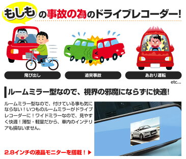 【送料無料】ミラー型ドライブレコーダー ミラー型 ドライブレコーダー ルームミラー ドライブレコーダー ミラー型ドライブレコーダー ルームミラー型ドライブレコーダー ルームミラー ドラレコ 録画 マイクロsdカード シガーソケット おすすめ 高画質 簡単 ミラータイプ 車