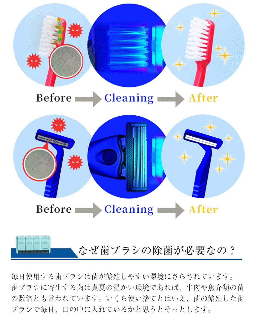 【送料無料＆ポイント10倍】歯ブラシ 除菌 ケース 充電式 歯ブラシ 除菌ホルダー 壁掛け用 歯ブラシ除菌キャップ 壁掛け式 日テレ ニュースエブリー 紹介 4本収納 歯ブラシ除菌機 紫外線 除菌器 LED 充電 コードレス ULTRAWAVE ウルトラウェーブ MEDIK UV 歯ブラシケース