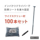 【アグリシート固定用スクリュー釘】ワイドスクリュー釘 100本セット 防草 固定 釘 大頭釘 ピン ねじ 直径6mm 長さ150mm 園芸 雑草対策 除草 留め...
