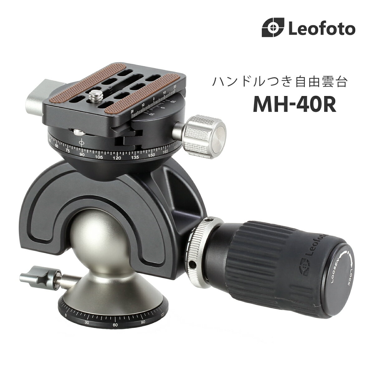 Leofoto(쥪ե) MH-40R ϥɥդͳΥܡ40mmåѥ˥󥰥סåץ졼QP-70N°