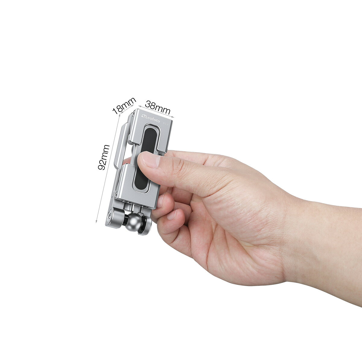 Leofoto(�쥪�ե���) PS-3(BK)/PS-3(SV) �޾������ޥۥ�����ɡ��ۥ�����Υ֥�å�/����С���1/4������б��ü�Ω�����ޤꤿ���߲�ǽ�å��륫������/���������꡼���塼�ߴ���