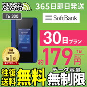 WiFiレンタル30日SoftBankT6