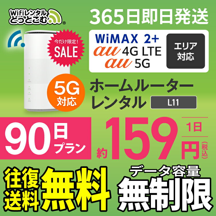 WiFi レンタル 90日 5G 無制限 送料無