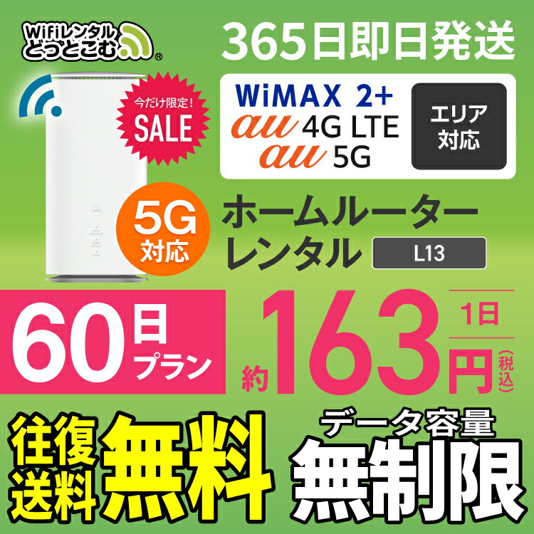 WiFi レンタル 60日 5G 無制限 送料無