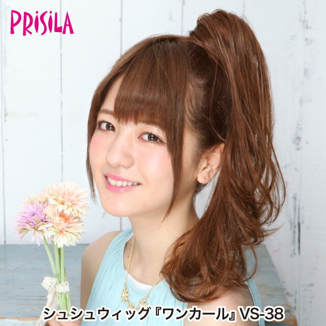 【プリシラ 送料無料】シュシュウィッグ 『ワンカール』 VS-38 prisila ポイントウィッグ エクステ ア..