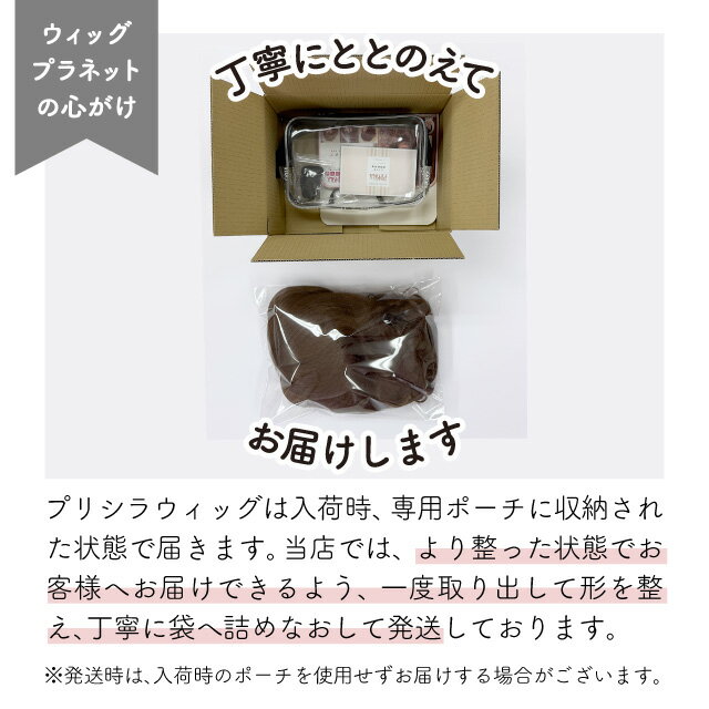【プリシラ 送料無料】オールウィッグ 『クラシックガールミディ』 A-712 prisila wig 耐熱 フルウィッグ ブラック ブラウン グラデーションカラー 自然 ファッション 姫 個性的 かわいい かつら おしゃれ 大人 前髪 ネット付 日常使い ヘアアイロンOK 手洗いOK 2