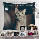 タペストリー 大判 大きい 目隠し 猫 ネコ ねこ クロネコ スコティッシュフォールド メインクーン アート　飾り カーテン 150cmX130cm 店舗用アートマルチカバー オシャレ ウォールアート テレワーク 背景 ビデオ会議 ズーム会議 壁掛 オシャレ 模様替え 布 店舗 什器