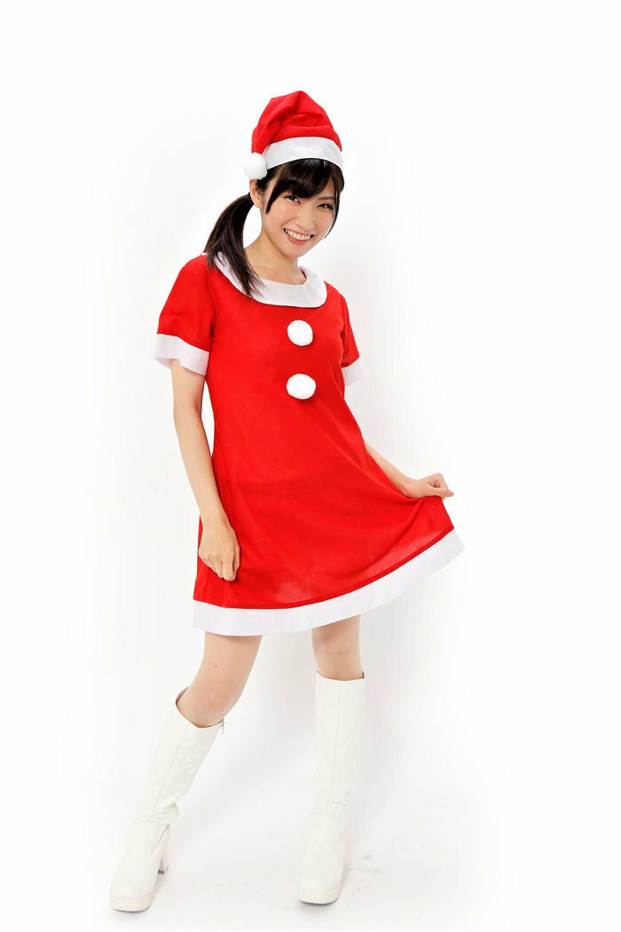 Rakuten - サンタクロース サンタワンピース フリーサイズ レディース 仮装 Xmas パーティーグッズ