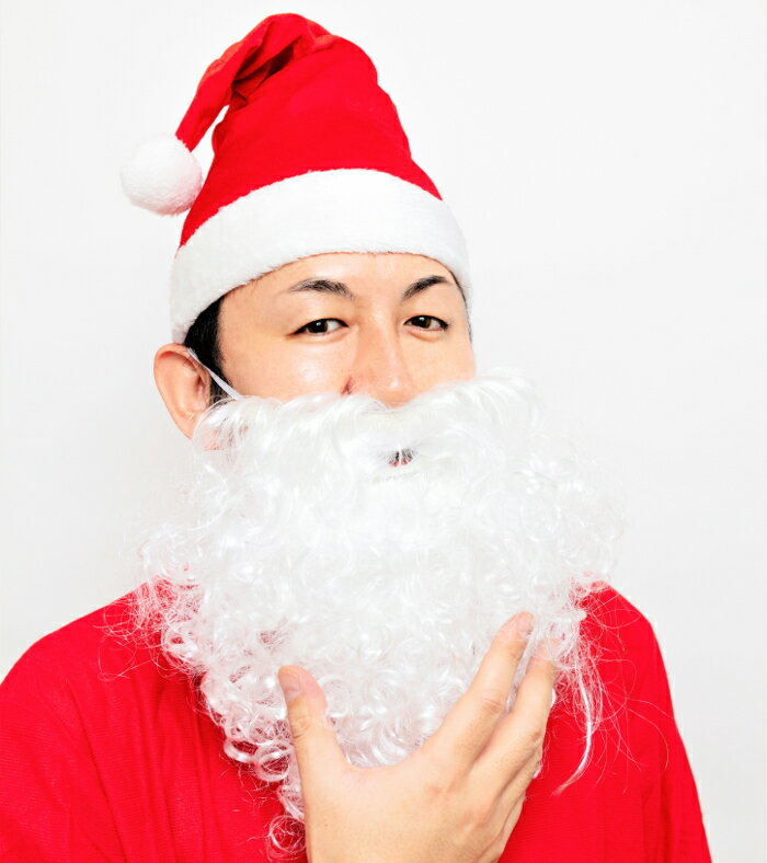乐天商城 - サンタさんのひげ カール Xmas コスプレ プチプラ 衣装 コスチューム サンタクロース