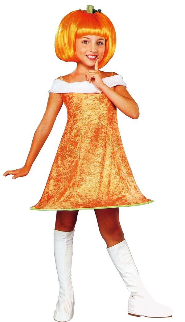 【送料無料】子供 パンプキンスパイス S 100-120cm対応 キッズ 女の子 変装インスタ映えのコス コスチ..