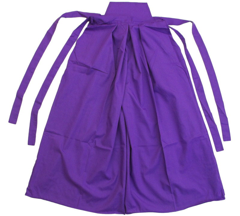節分衣装 カラー袴 紫 結び紐付き 男女兼用 弓道 巫女 時
