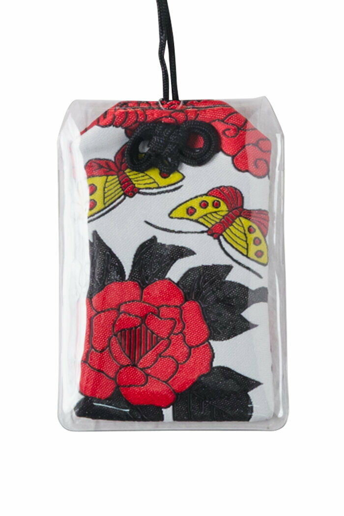 お守り 花札 牡丹 和もの 和柄小物 インバウンド